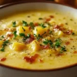 Creamy Cheddar Garlic Herb Potato Soup | Comfort Food Made Simple