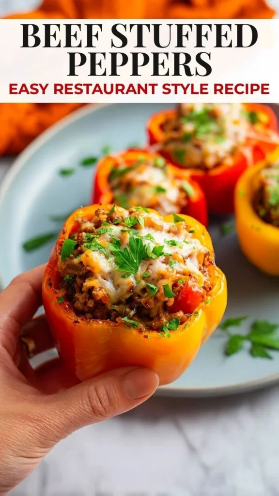 Stuffed Peppers with Ground Beef