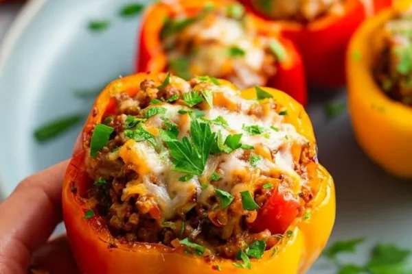 Stuffed Peppers with Ground Beef