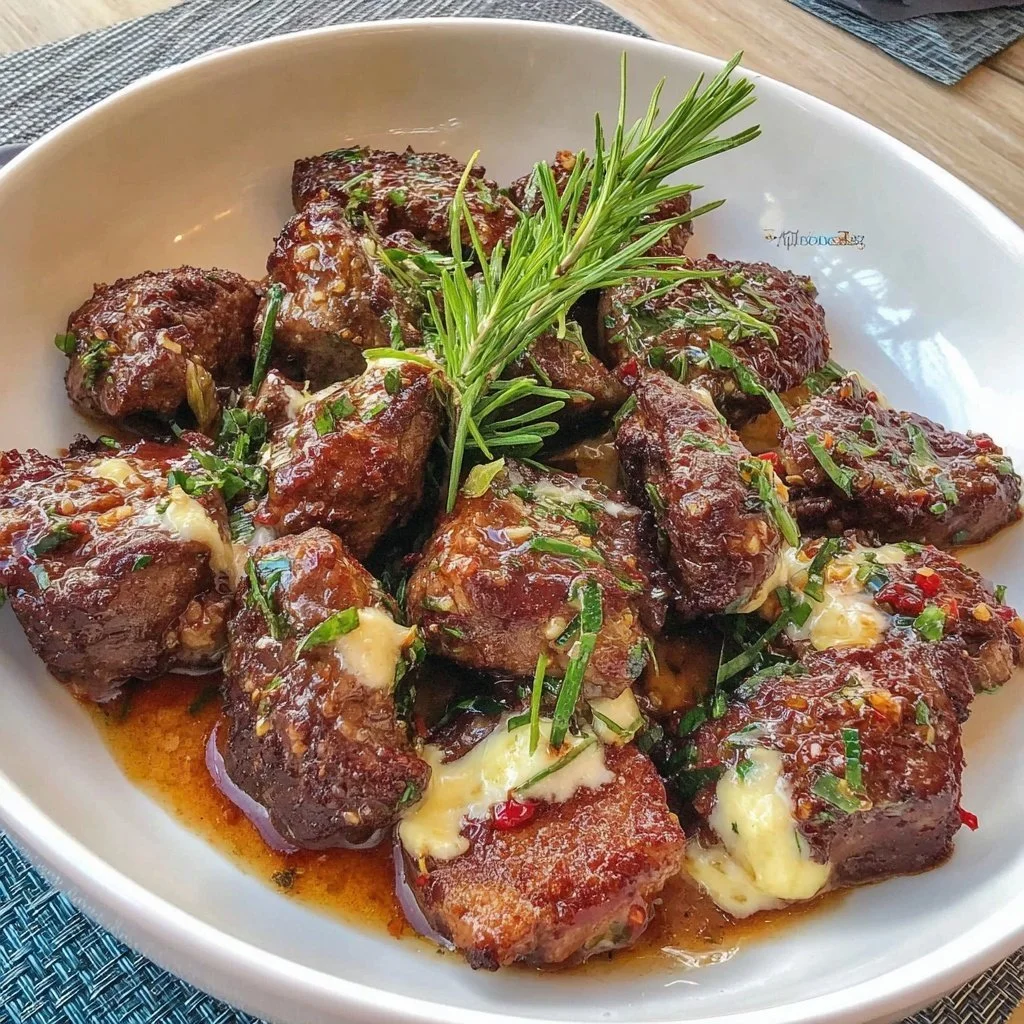 High-Protein Honey Garlic Steak Bites